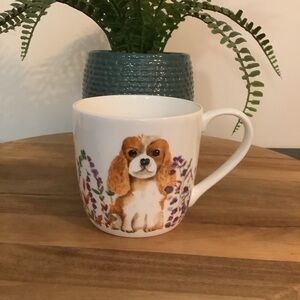 ✨2 for $15✨ROSE OF ENGLAND Cavalier King Charles Fine Bone China Coffee Mug Cup